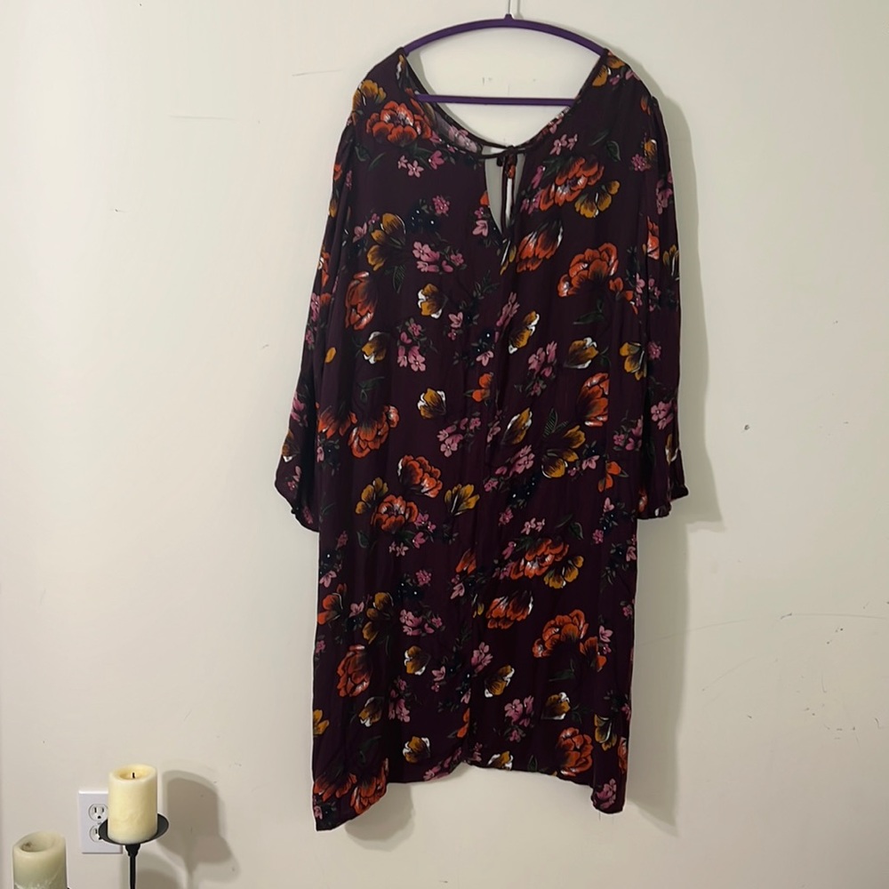 Plus Size Floral Midi Dress